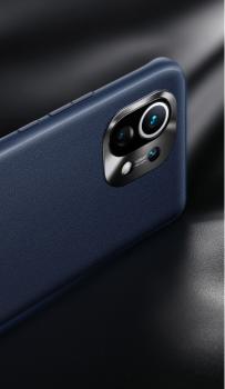 SmartDevil - Xiaomi mi 11 Plain Leder Case - Blau